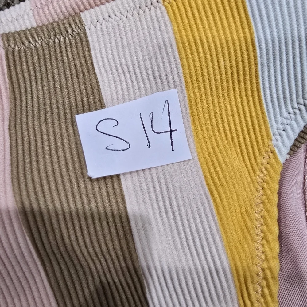 Aerie NWT Ribbed Stripped Bikini Swim Suite Bottom Size XL